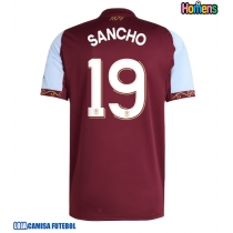Camisa de Futebol Aston Villa Jadon Sancho #19 Equipamento Principal 2025-26 Manga Curta